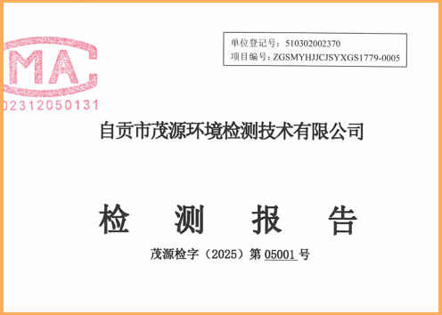 自贡市茂源环境检测技术有限公司报告